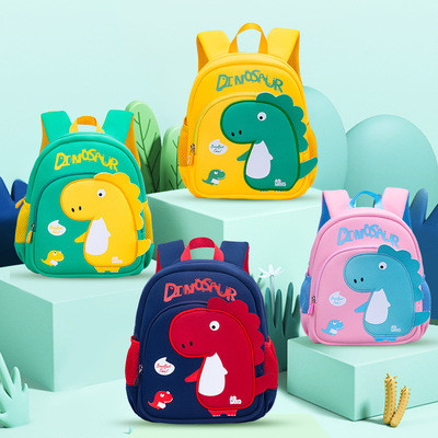 kids kindergarten backpacks SBR material dinosaur